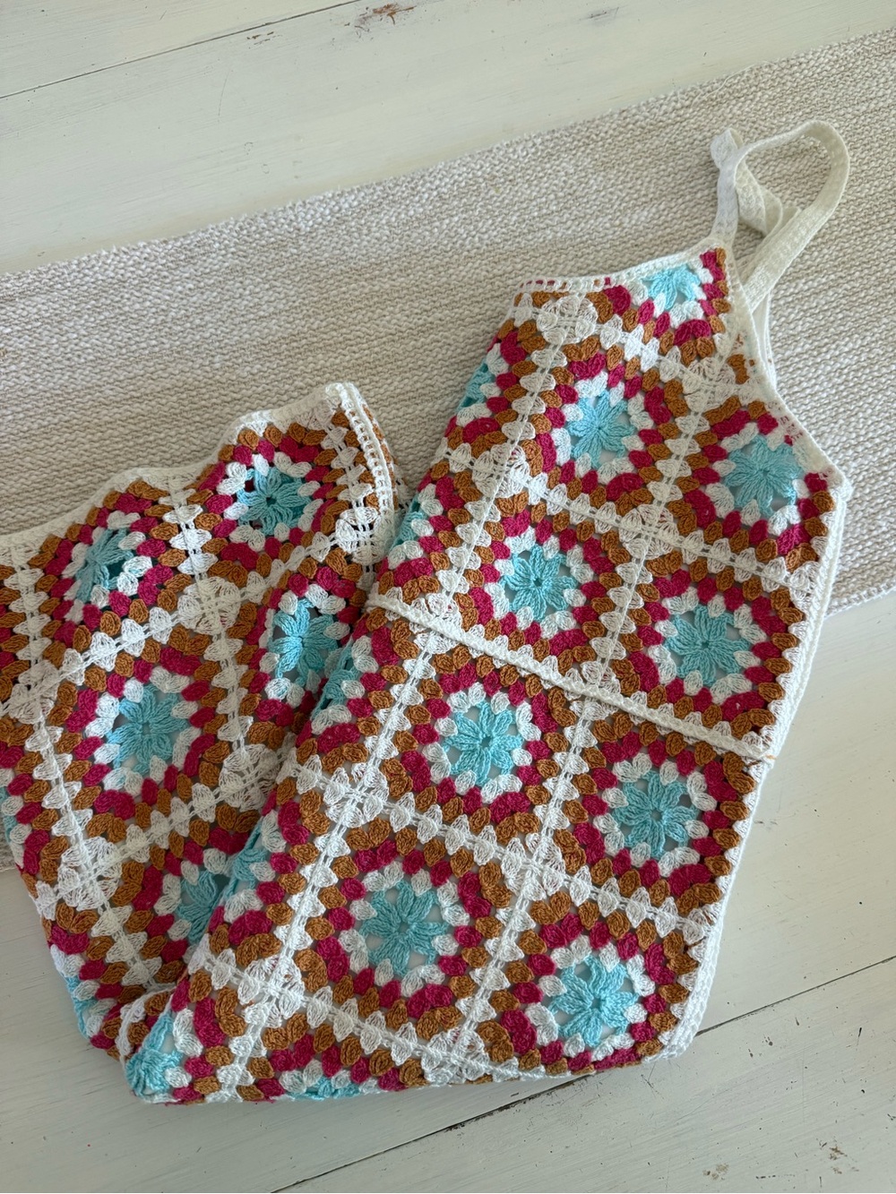 Crochet Square Tank Dress - Picture 2 of 3